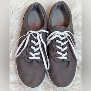 VANS Atwood Low-top Laced Sneakers, Gray Fabric, Women's 8